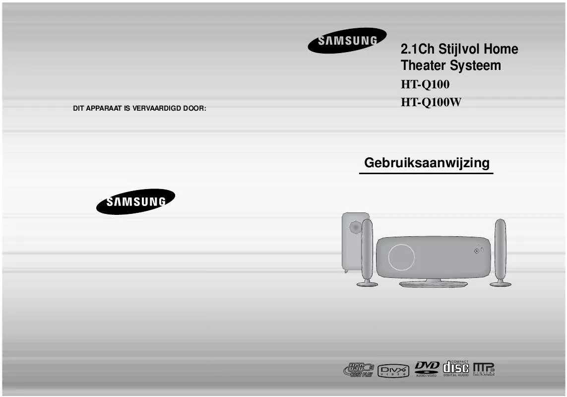 Mode d'emploi SAMSUNG HT-Q100