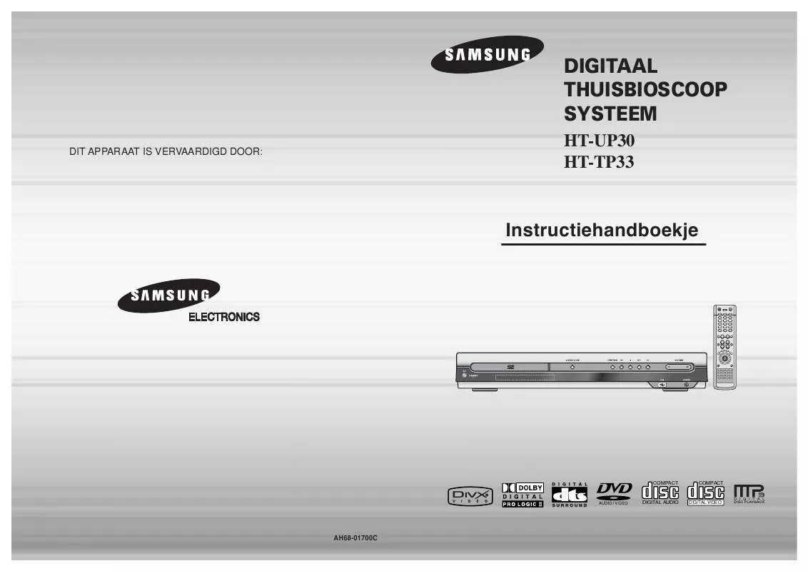 Mode d'emploi SAMSUNG HT-TP33R