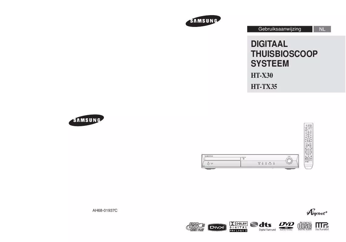 Mode d'emploi SAMSUNG HT-X30R