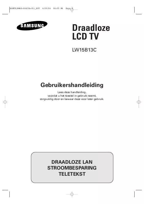 Mode d'emploi SAMSUNG LW15B13C