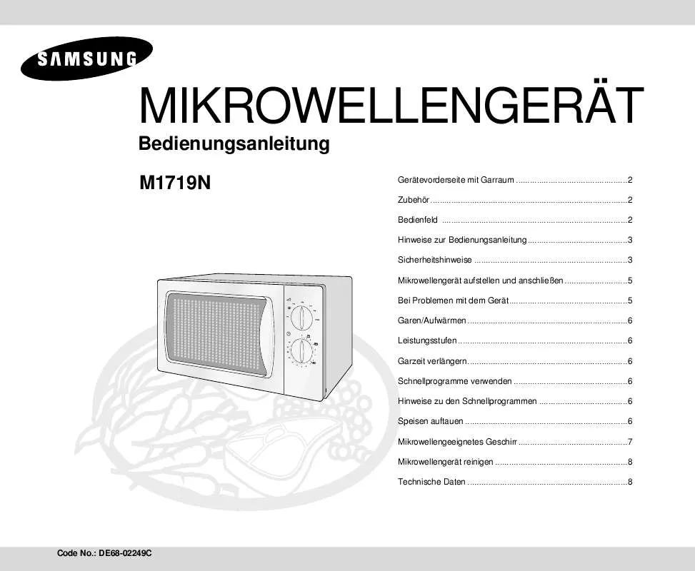 Mode d'emploi SAMSUNG M1719N