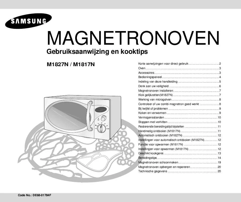 Mode d'emploi SAMSUNG M1817N