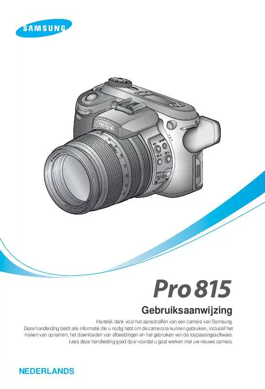 Mode d'emploi SAMSUNG PRO815