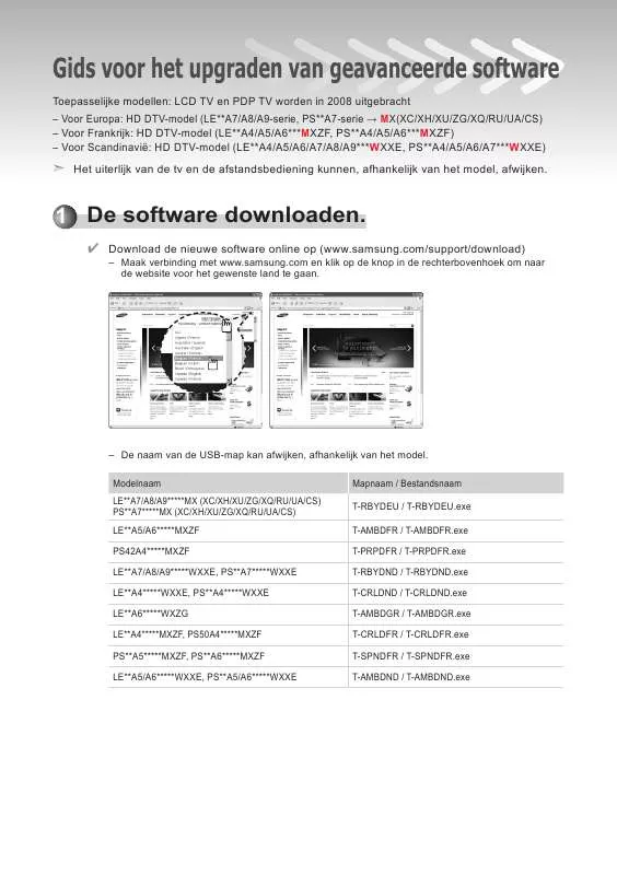 Mode d'emploi SAMSUNG PS42A467P1W