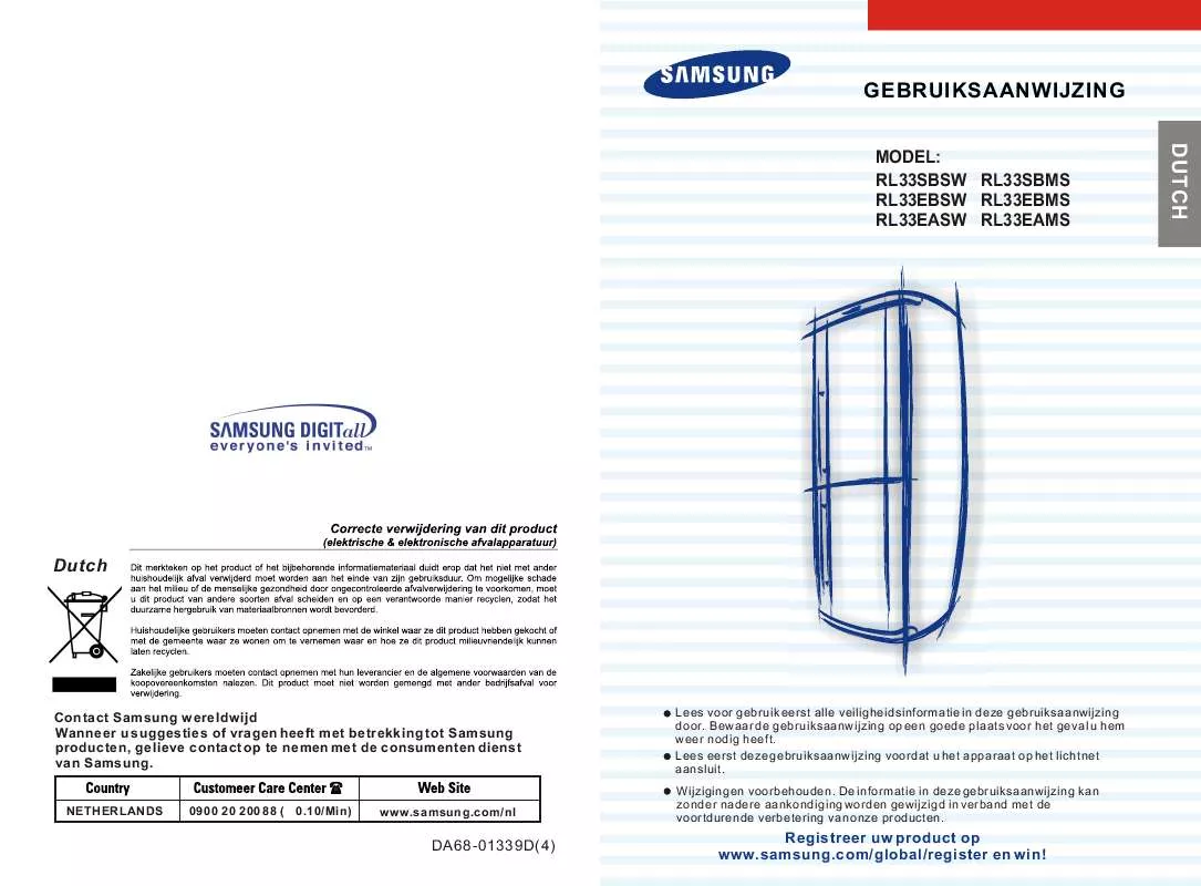 Mode d'emploi SAMSUNG RL33EBSW