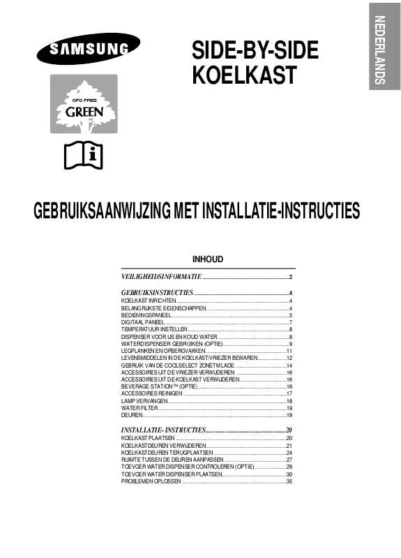 Mode d'emploi SAMSUNG RS21DGNS