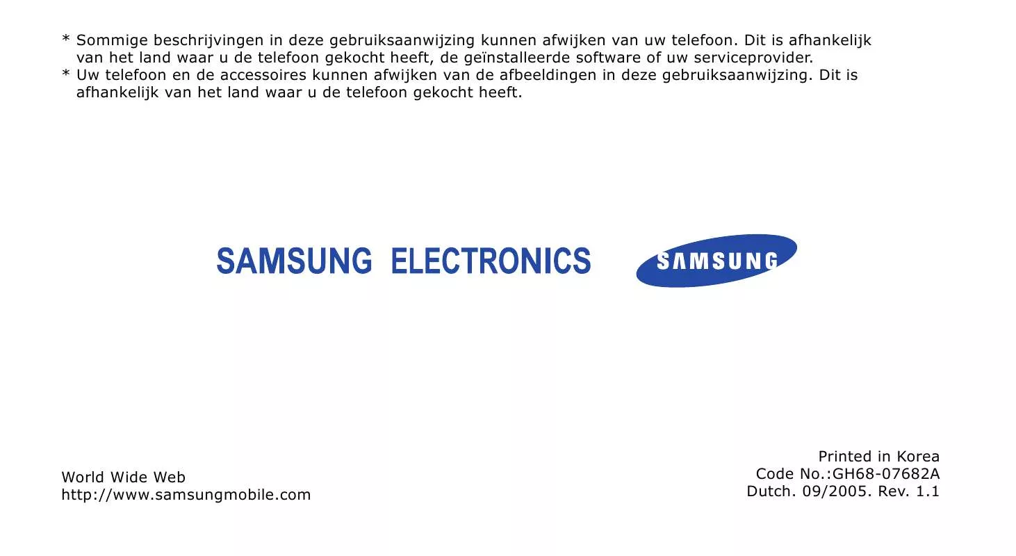 Mode d'emploi SAMSUNG SGH-E760