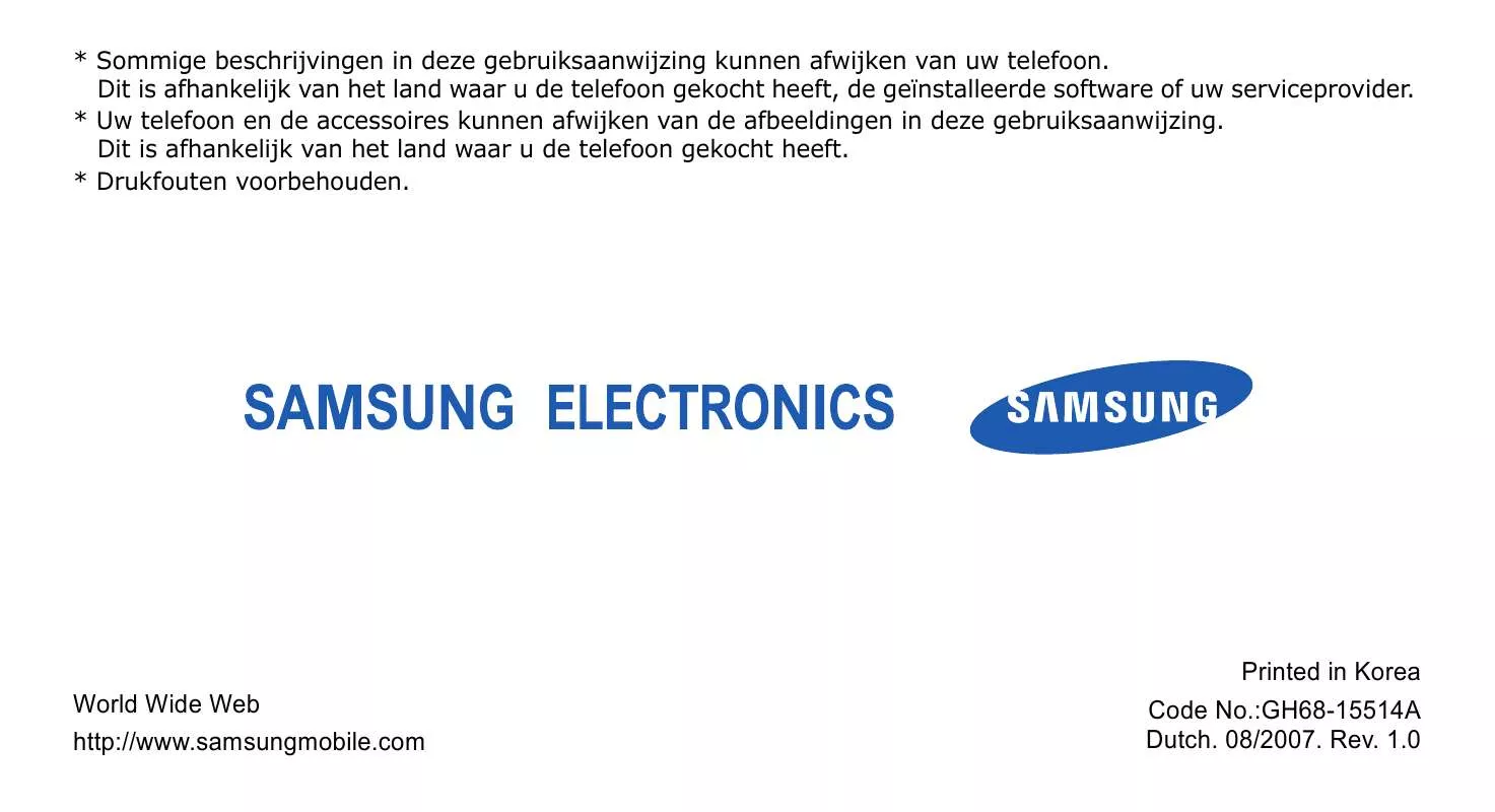 Mode d'emploi SAMSUNG SGH-F210