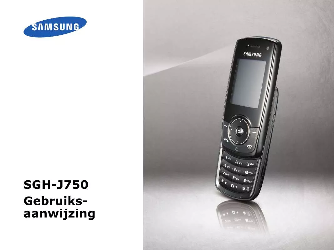 Mode d'emploi SAMSUNG SGH-J750