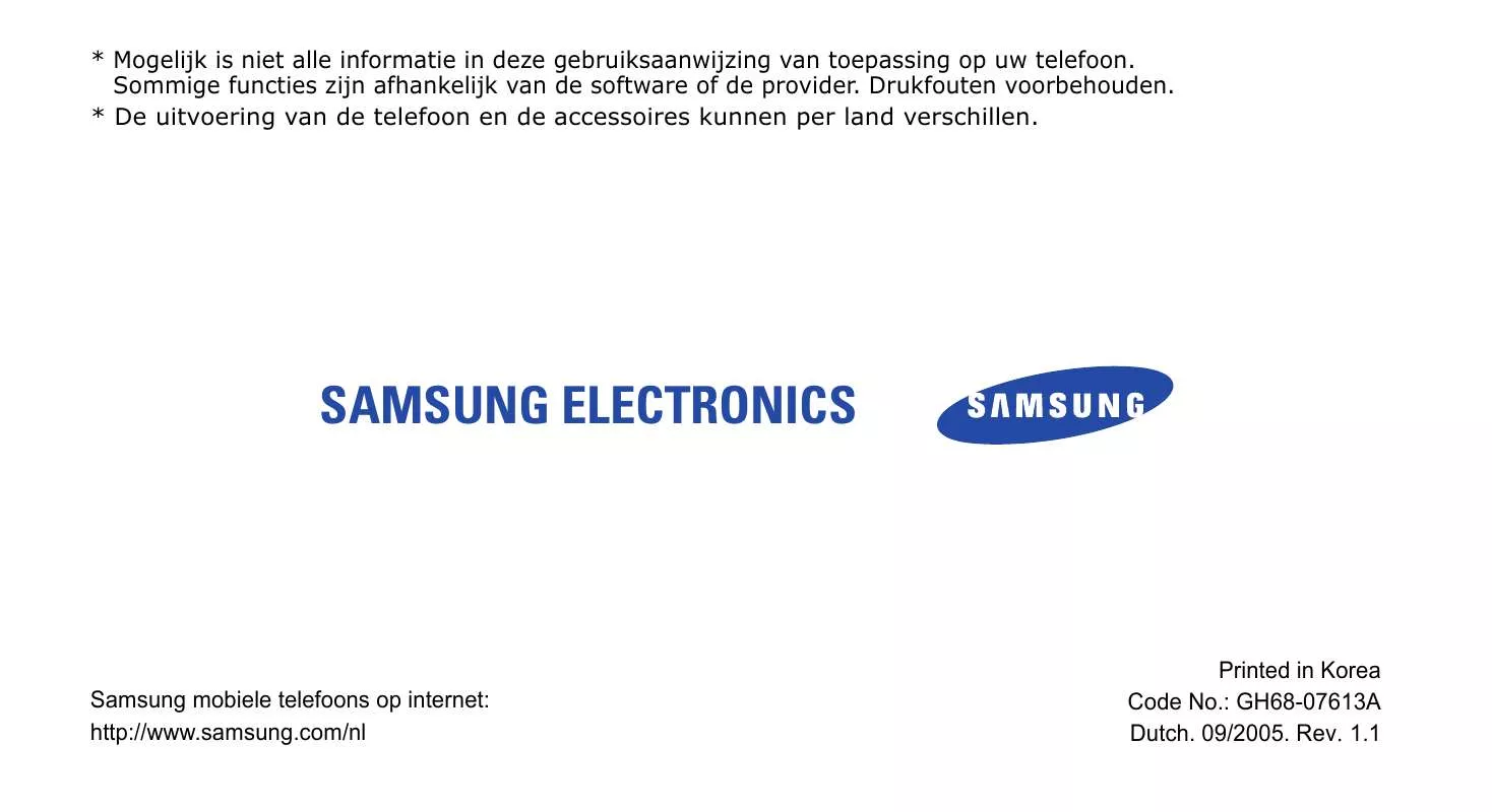 Mode d'emploi SAMSUNG SGH-X620