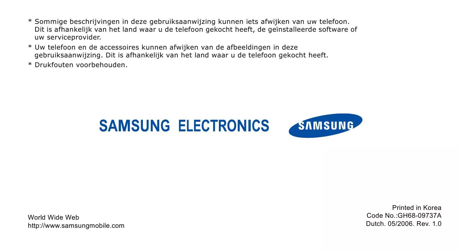 Mode d'emploi SAMSUNG SGH-X650