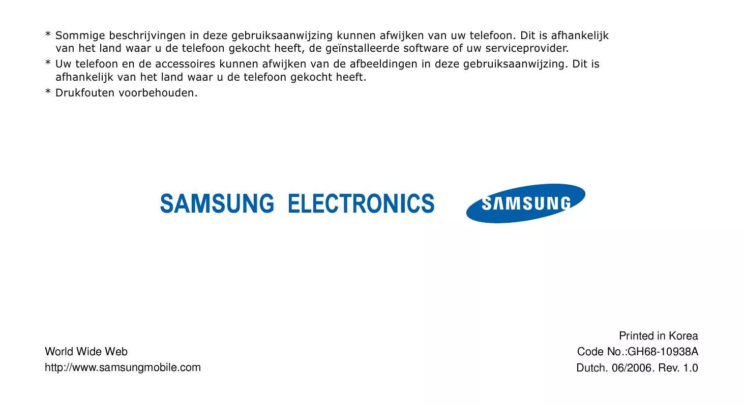 Mode d'emploi SAMSUNG SGH-X820