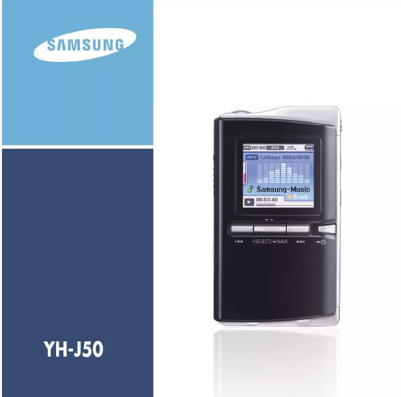 Mode d'emploi SAMSUNG YH-J50C