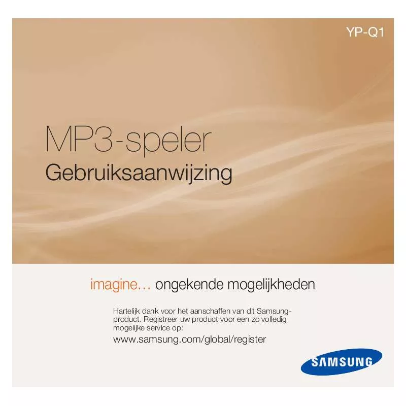 Mode d'emploi SAMSUNG YP-Q1JCS