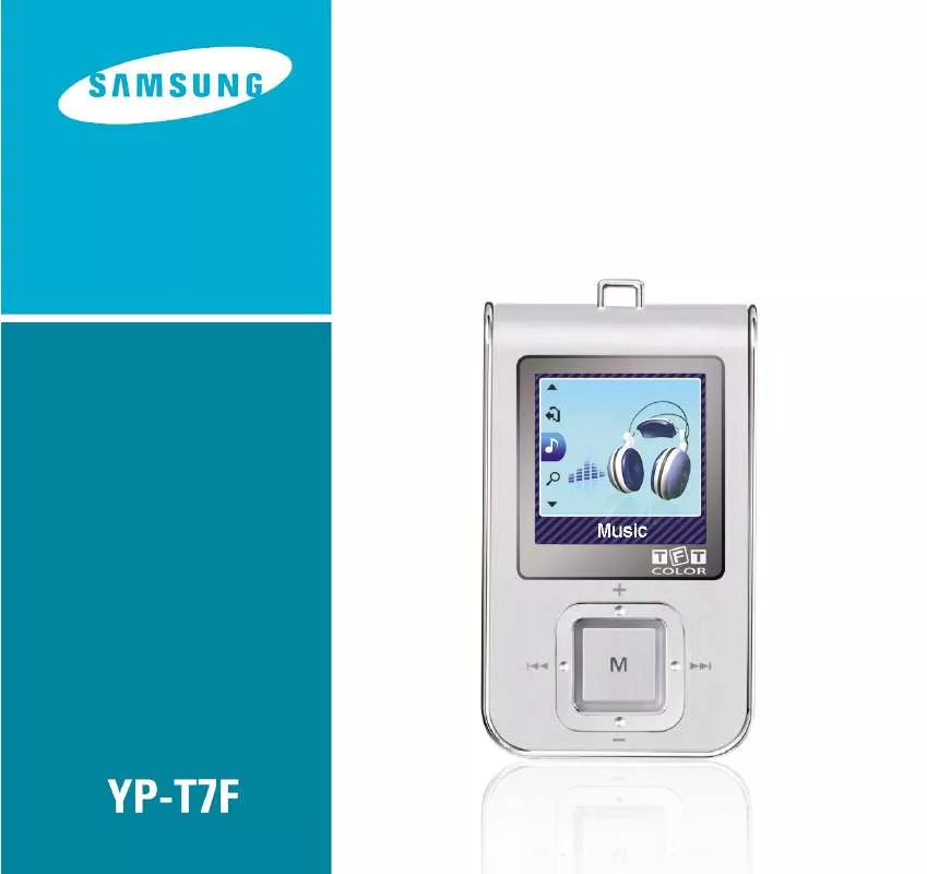 Mode d'emploi SAMSUNG YP-T7FZS