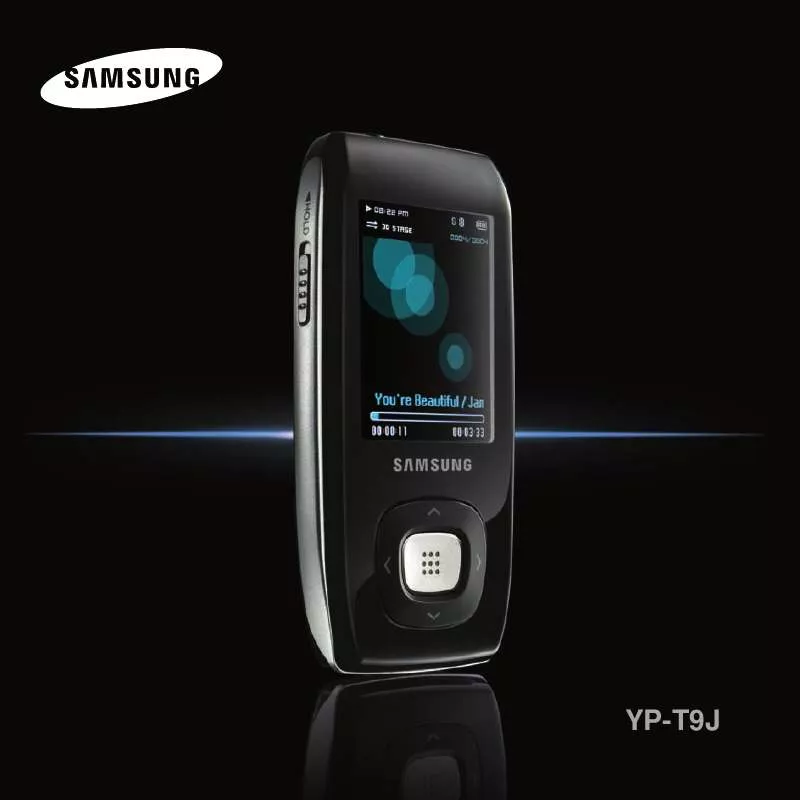 Mode d'emploi SAMSUNG YP-T9BAB