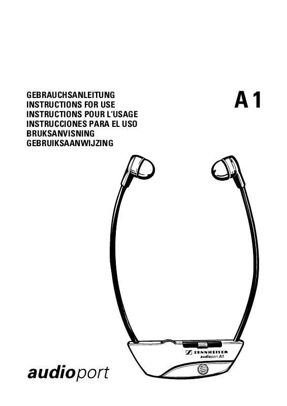 Mode d'emploi SENNHEISER AUDIOPORT A 1