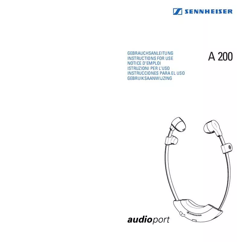 Mode d'emploi SENNHEISER AUDIOPORT A 200