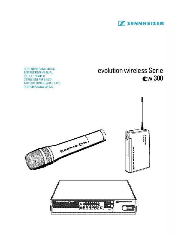 Mode d'emploi SENNHEISER EW 300