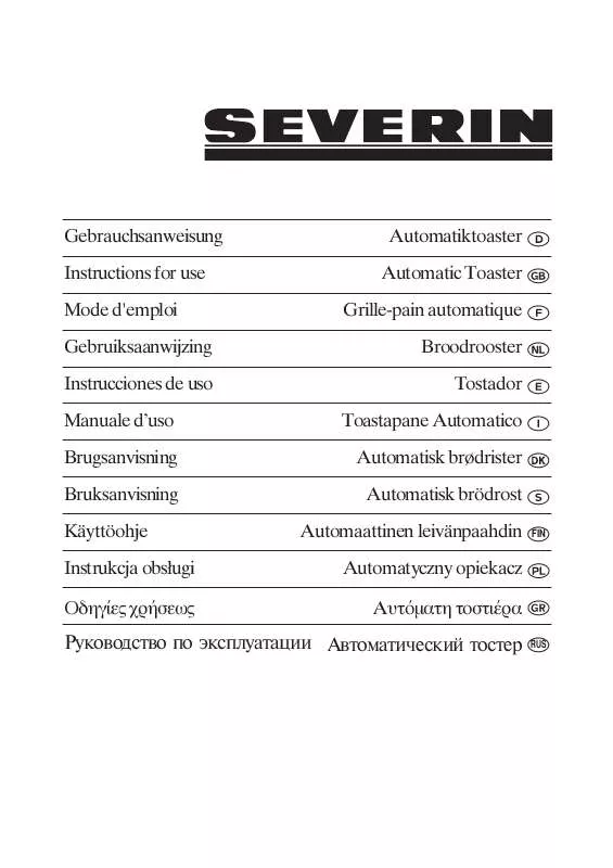 Mode d'emploi SEVERIN AT 2569