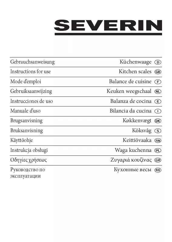 Mode d'emploi SEVERIN KW 3669