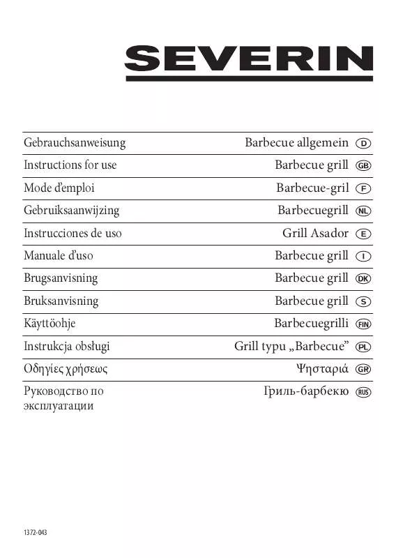 Mode d'emploi SEVERIN PG 2791