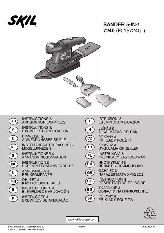 Mode d'emploi SKIL 7240