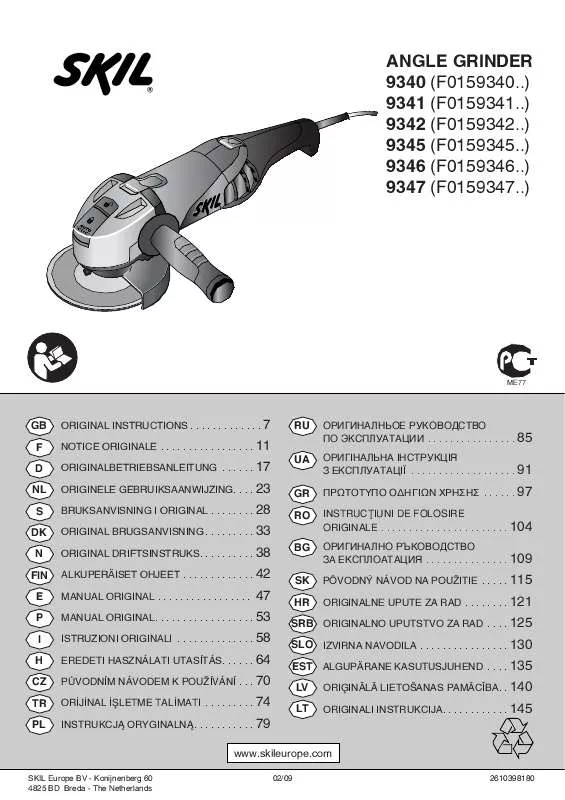 Mode d'emploi SKIL 9340