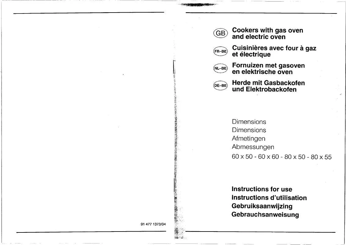 Mode d'emploi SMEG SUK60MFA