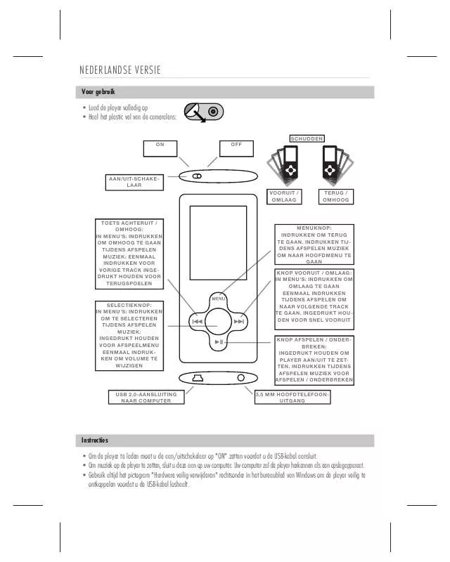 Mode d'emploi SWEEX MP510