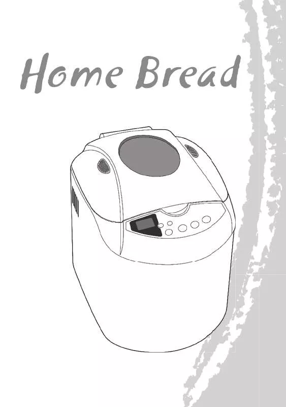 Mode d'emploi TEFAL BROODBAKMACHINE HOME BREAD
