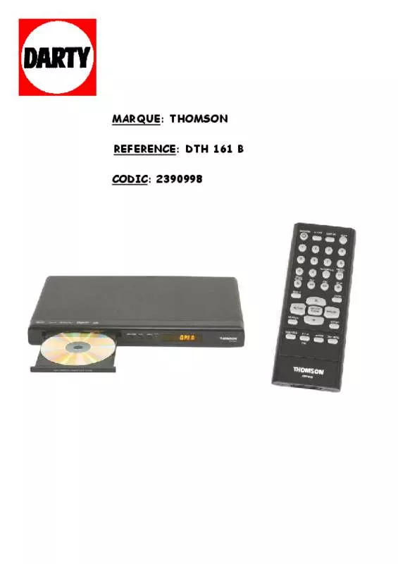 Mode d'emploi THOMSON DVD 130H