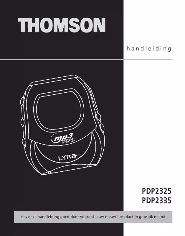 Mode d'emploi THOMSON PDP2325