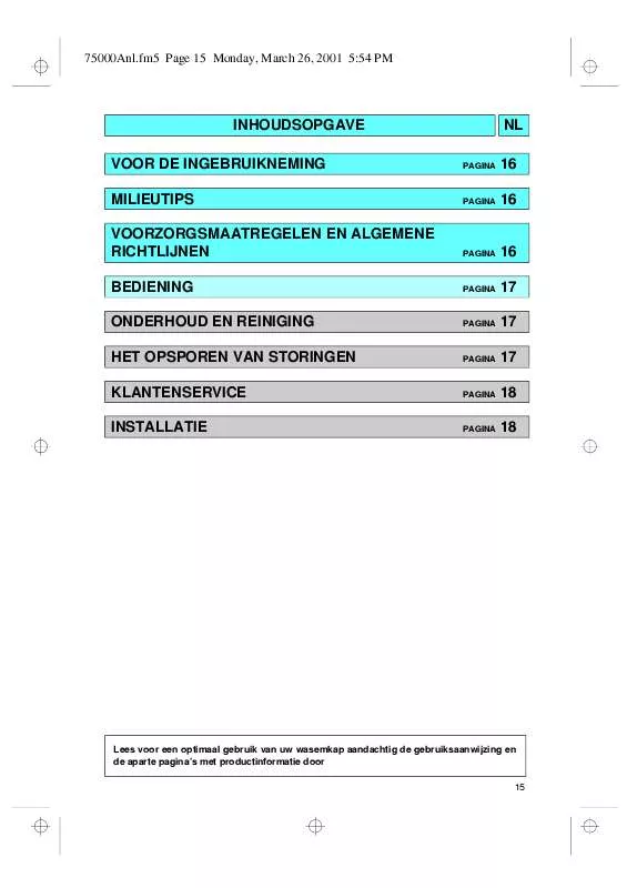 Mode d'emploi WHIRLPOOL 300 162 07