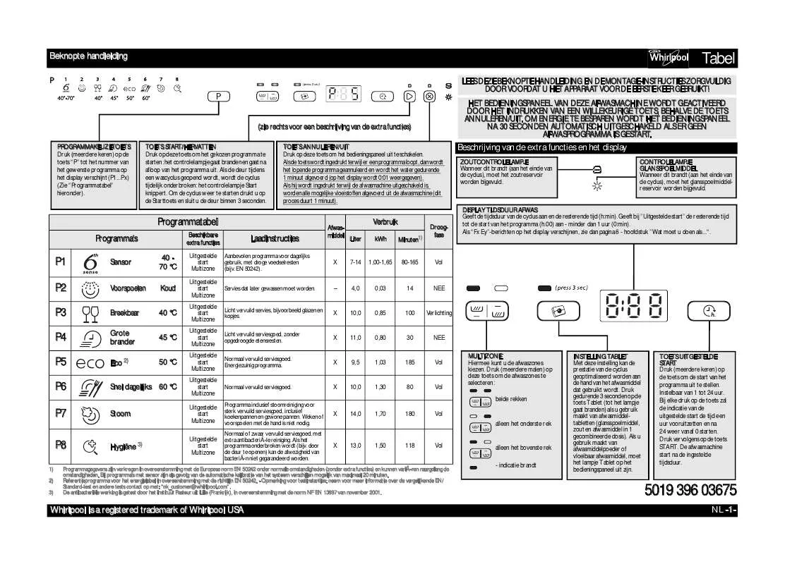 Mode d'emploi WHIRLPOOL ADG 8553 A FD