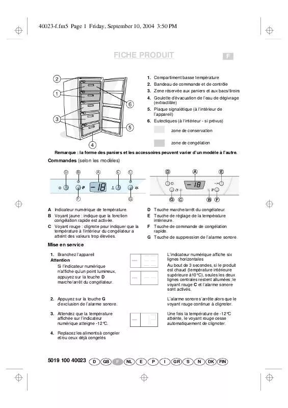 Mode d'emploi WHIRLPOOL ADL 349