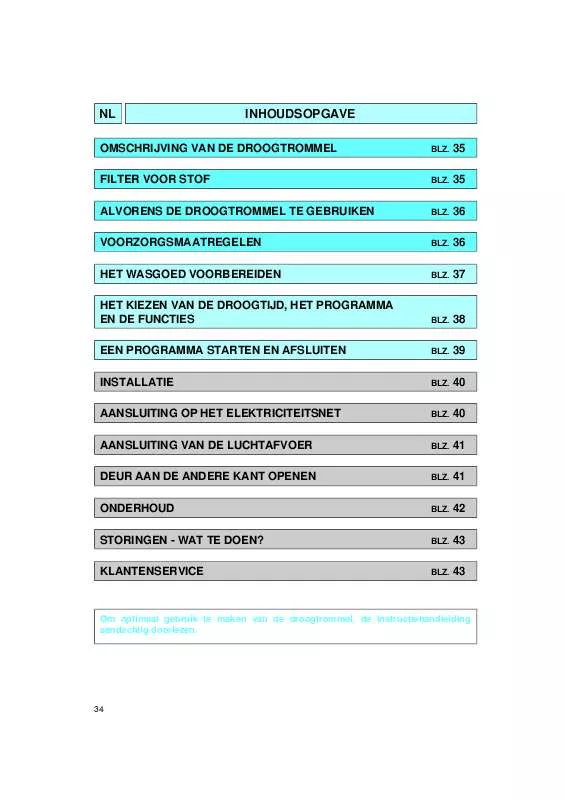 Mode d'emploi WHIRLPOOL ADORINA TE