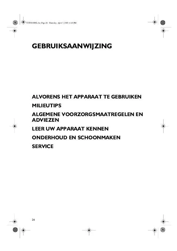 Mode d'emploi WHIRLPOOL AFB 823/3-LH