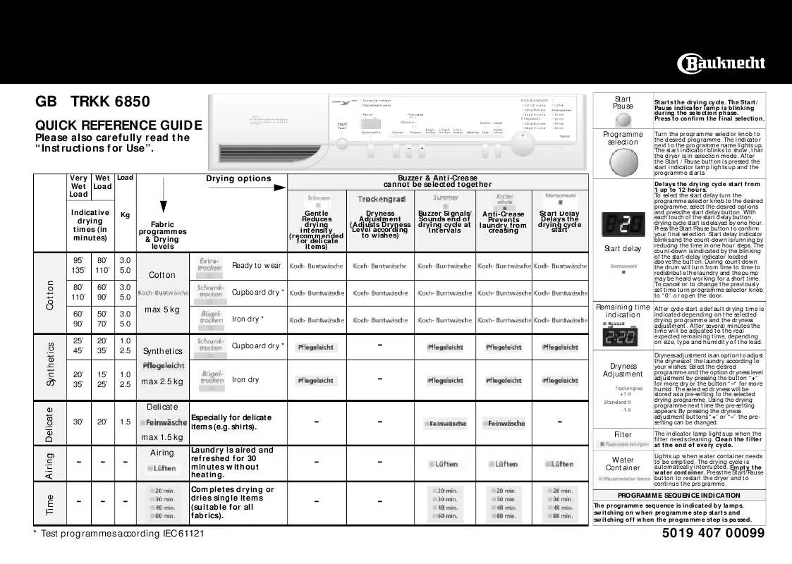 Mode d'emploi WHIRLPOOL AFE 102/G