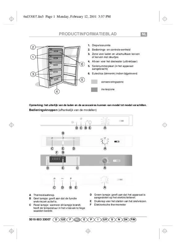 Mode d'emploi WHIRLPOOL AFG 3160