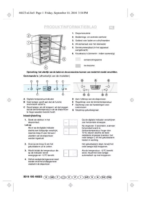 Mode d'emploi WHIRLPOOL AFG 3270/H