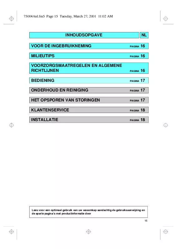 Mode d'emploi WHIRLPOOL AKB 069/WH/WP