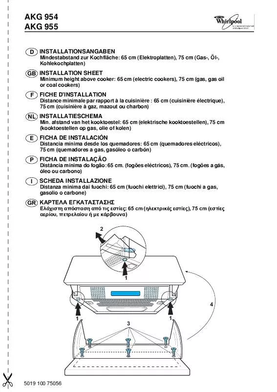 Mode d'emploi WHIRLPOOL AKG 954 AV