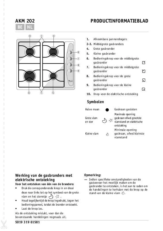 Mode d'emploi WHIRLPOOL AKM 202/TF