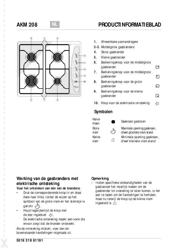 Mode d'emploi WHIRLPOOL AKM 208/AR