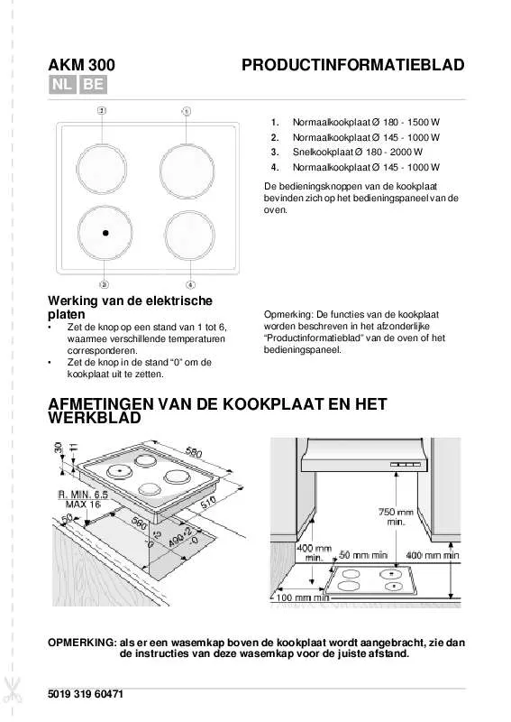 Mode d'emploi WHIRLPOOL AKM 300/IX