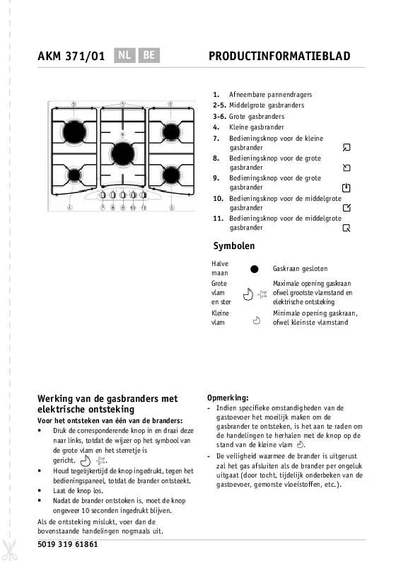 Mode d'emploi WHIRLPOOL AKM 371/IX