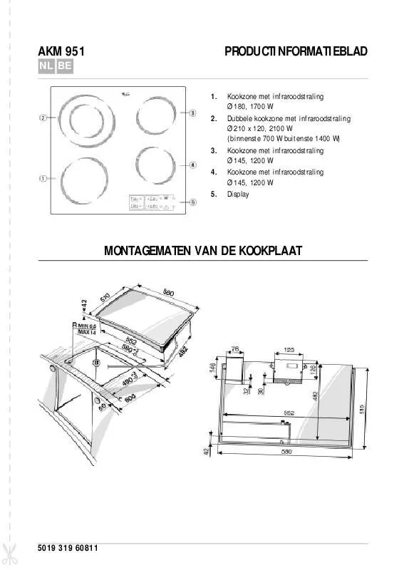 Mode d'emploi WHIRLPOOL AKM 951/G/BA