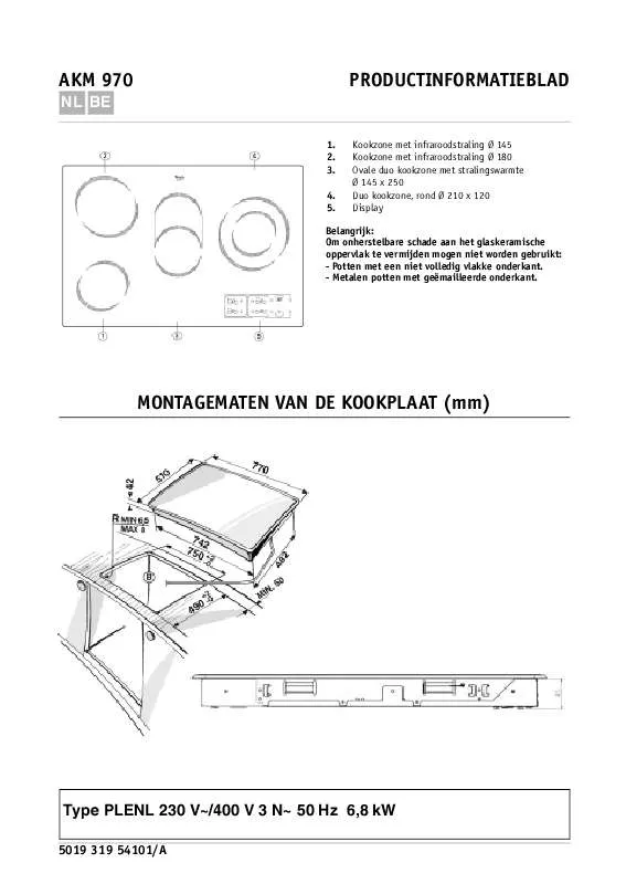 Mode d'emploi WHIRLPOOL AKM 970/IX/01