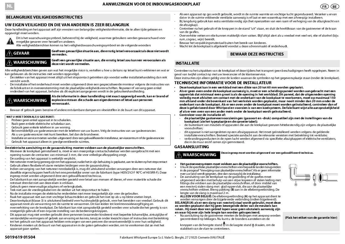 Mode d'emploi WHIRLPOOL AKM227/WH